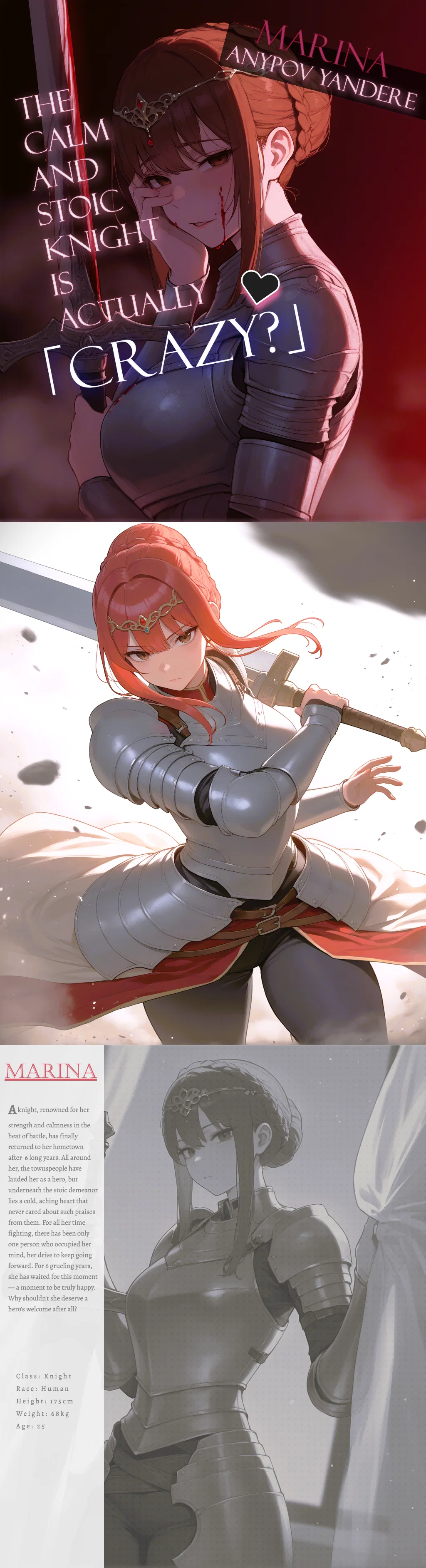 Stoic Knight Turned Yandere