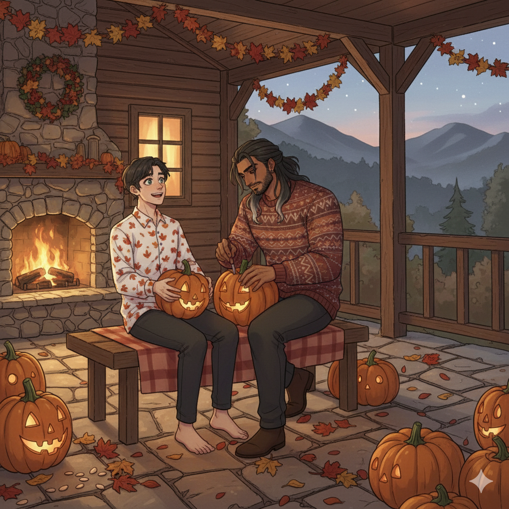 Idris and Noah | Pumpkin Carving