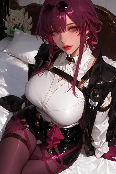 Kafka ~ Honkai Star Rail - Looking at other woman