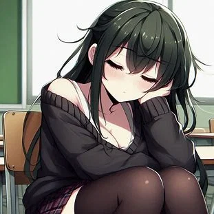 The lazy girl 