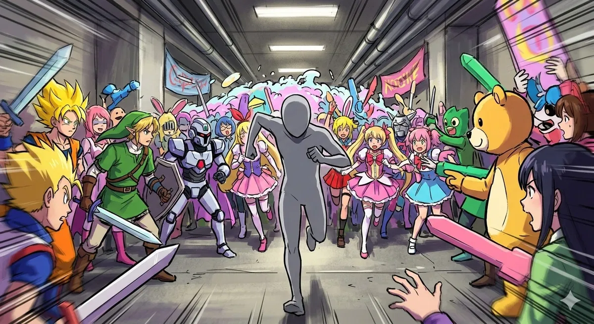 Chaos at the Cosplay Convention 