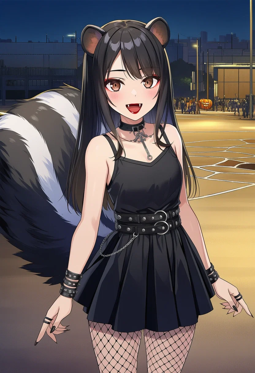 Haunted House with a Skunk Girl!?