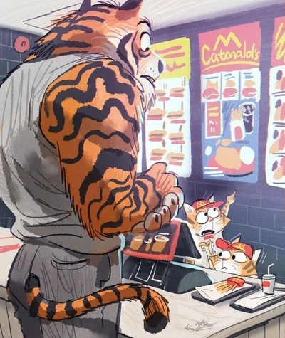 **Midnight Munchies | Kaelen the Heavy-Duty Tiger**