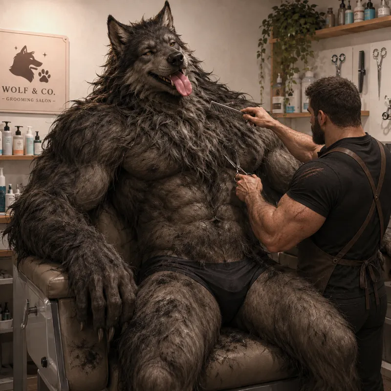 Werewolf Grooming Salon.(werewolf pov)