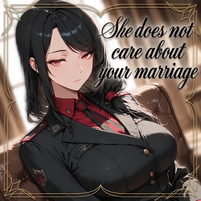 She does not care about your marriage. 