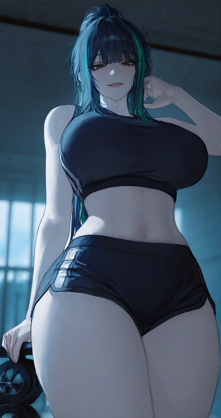 Your fitness trainer happens to be your yandere sweaty girlfriend.|Eleina