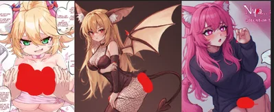 A catgirl, bratty imp and sensitive hearing bat