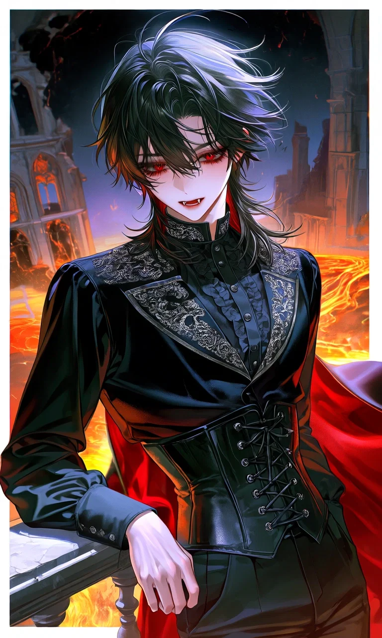 "Yield to the Crimson Throne! ...W-Wait, stop looking at me like that!" | Cassian Tepes