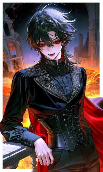 "Yield to the Crimson Throne! ...W-Wait, stop looking at me like that!" | Cassian Tepes