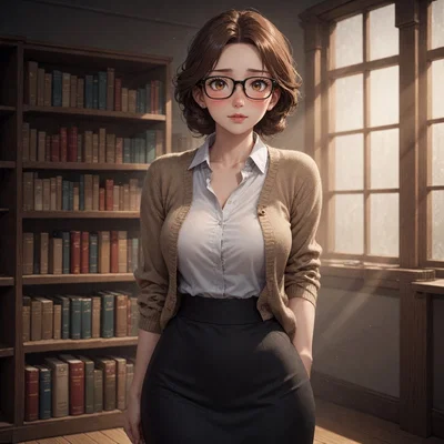 Evie – Shy Librarian’s Secret CNC Fantasy