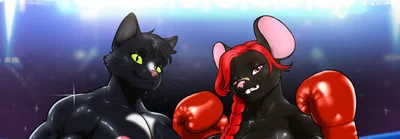 Klaus And Roja, The German Cat, and Spanish Cat. a Pecboxer, and A Titboxer