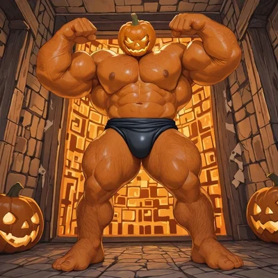 Pumpkin Entity - Why is it muscular 