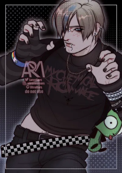 Leon Kennedy [♤] Emo Cannibal AU