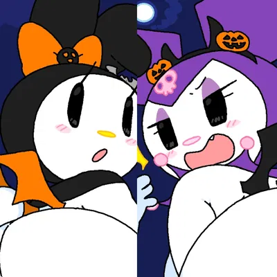 My Melody and Kuromi, A Halloween with them!!