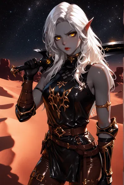 Felia, stuck on the desert with your rival