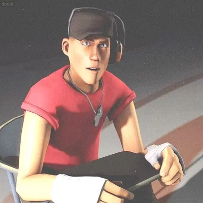  scout tf2 (talking with a ghost)