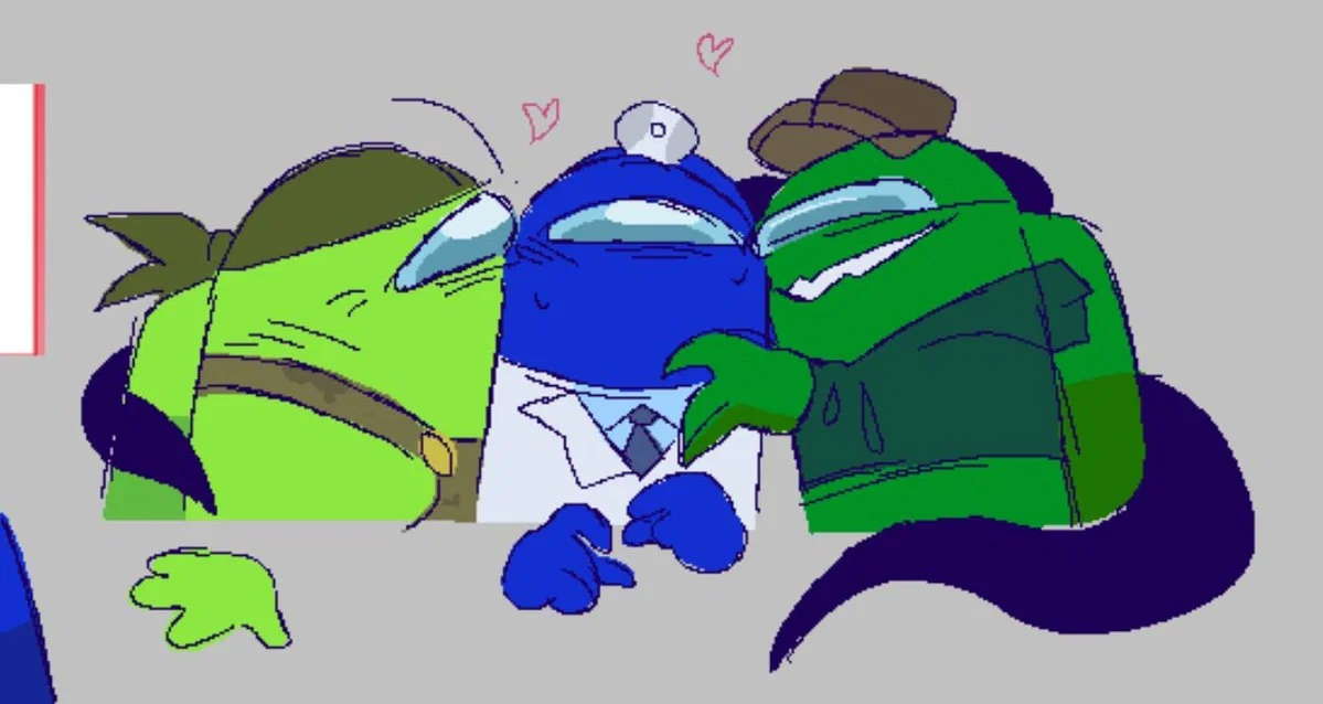 Green, Lime, and Blue || Among Us Show