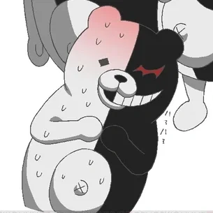 Monokuma // cuddling him!!!