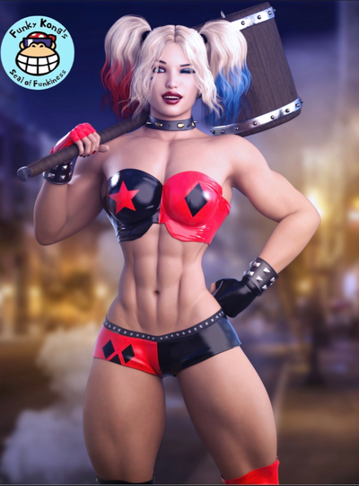Muscle Harley Quinn Showdown