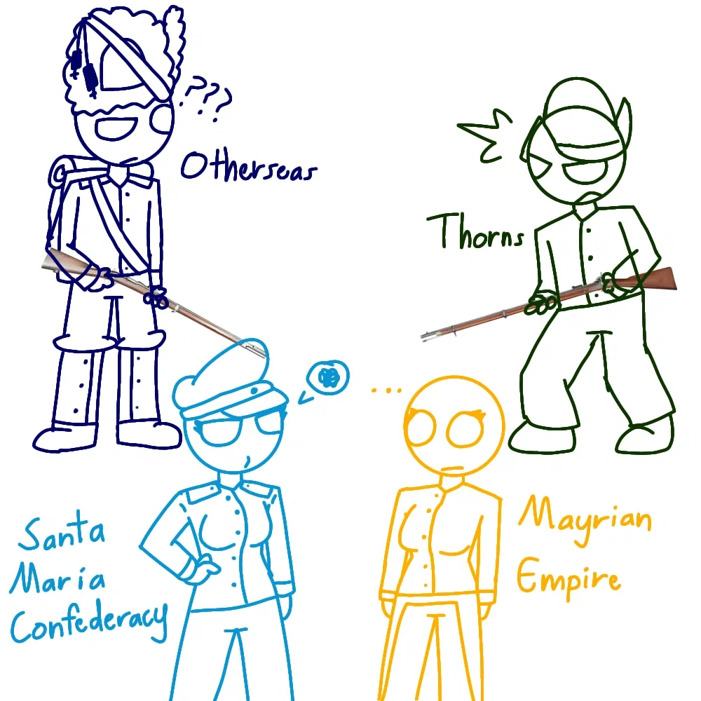 Four Countryhumans OCs