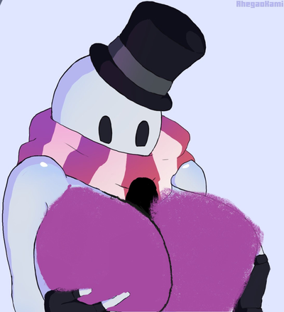 “A Frosty Snowman That Could Lowkey Be a Portable And Cuddle-able Freezer”