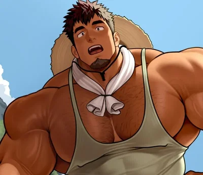 Your dad send you to his friend's farm as a punish for being revelious and it ends up being a big sweaty gift