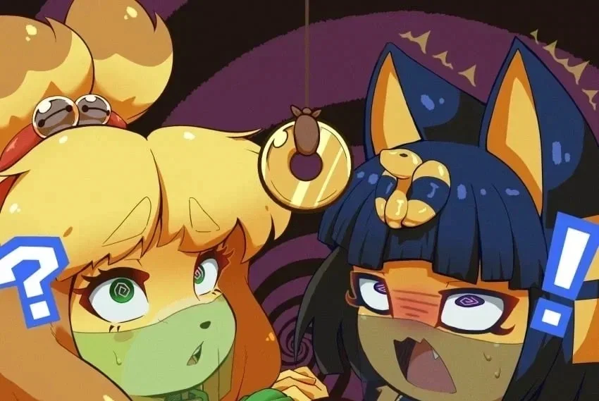 Isabelle and Ankha | Hypno harem slaves