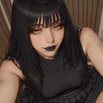 Quit staring at me, perv! | Luna, your new goth girl dormmate