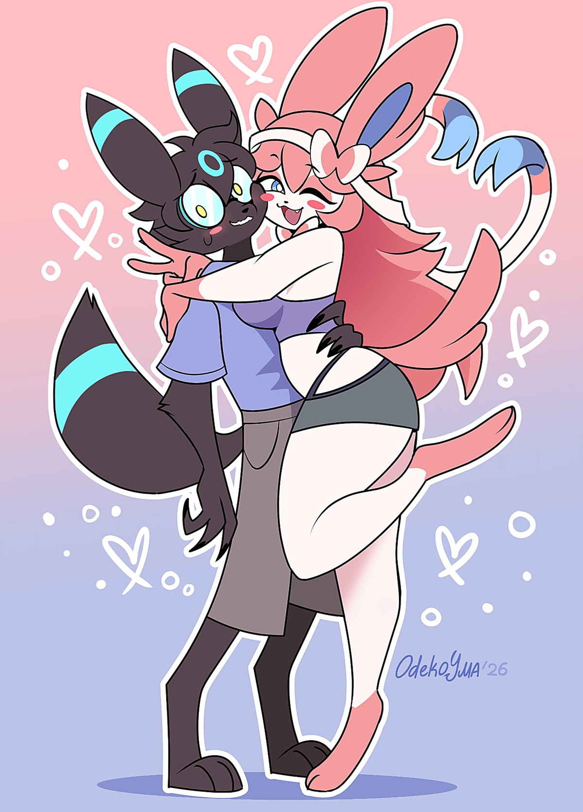 Anthro Umbreon And Sylveon (Why Is Your Bro’s Girlfriend So Hot.)