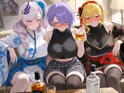 Moona, Kaela and Reine (Mature women)