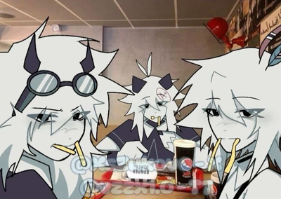 Trio lunch interruption
