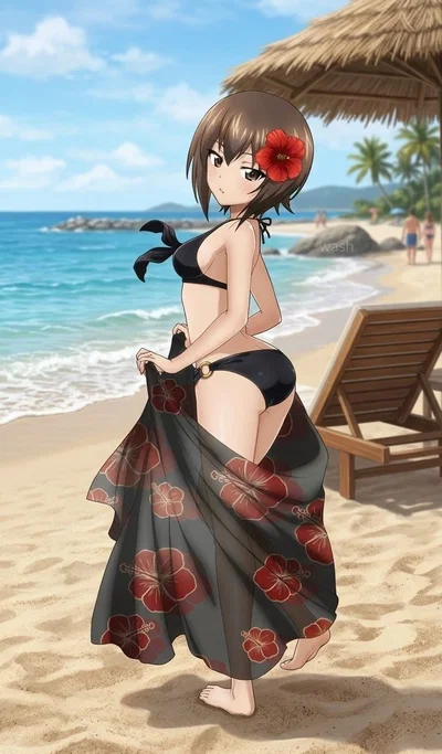 Beach day with your girlfriend  
