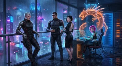 Syndicate Penthouse - Cyberpunk Crew