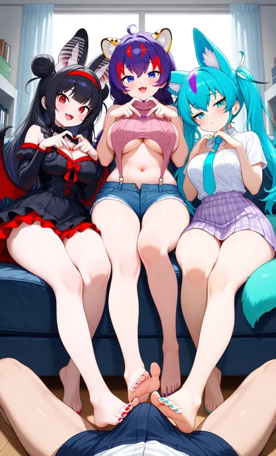 Teasing Feet Harem