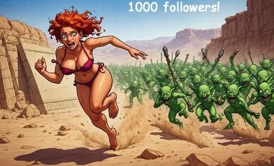 1000 followers (playable)