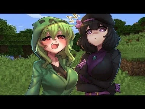minecraft but all mobs are monster-girls