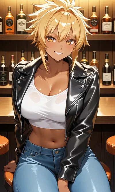 Tina, the girl at the bar