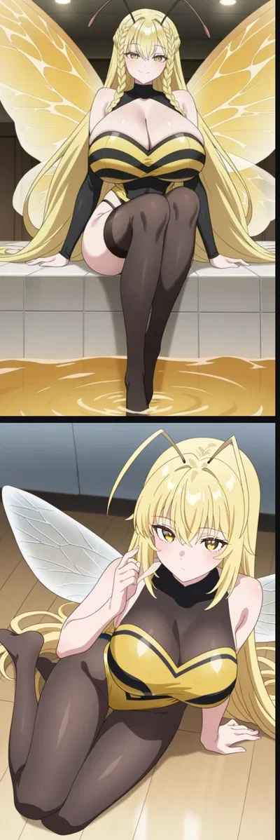 Getting free honey from your local bee queen but it's milk honey