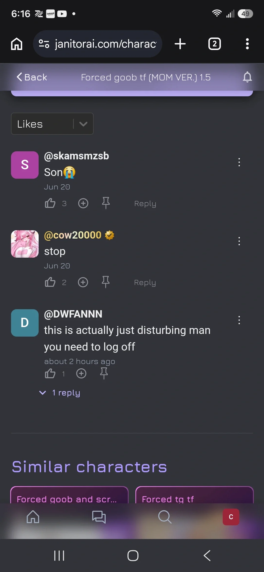People are comparing me with my old bots