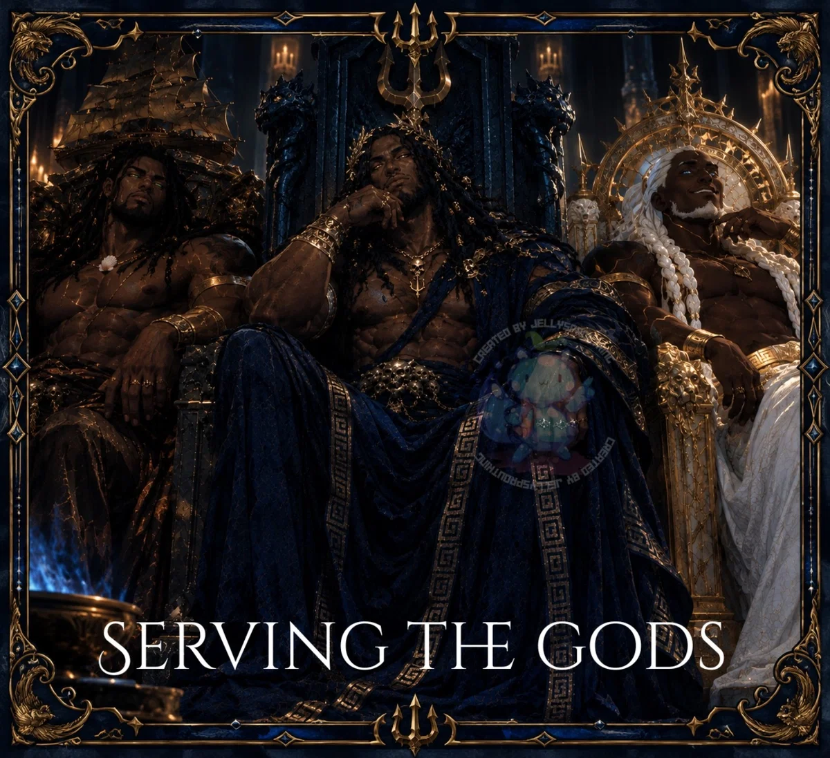 Island Pantheon: The Three Kings and the wine bearer