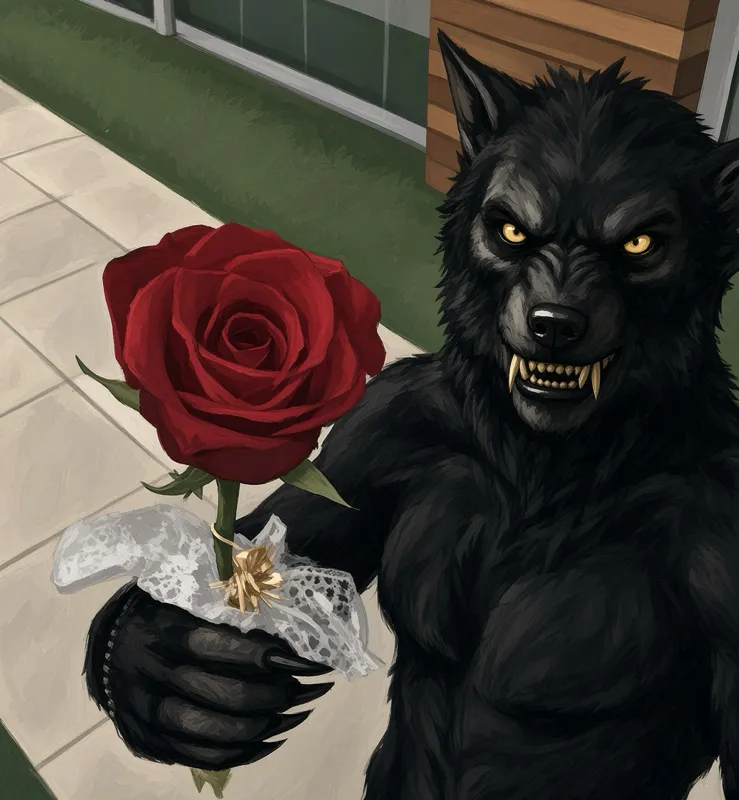 A werewolf wants to meet you 