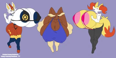 Cinderace, Lopunny and Braixen your horny Pokemons