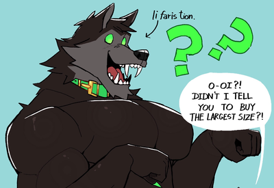 Something beyond your werewolf boyfriend's control (leviapanda)