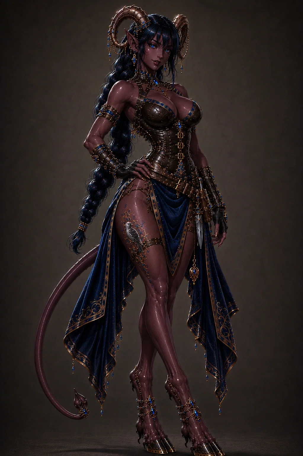 Clarity Zelaine "The Bronze Heart" | Tiefling Seductress and Thief