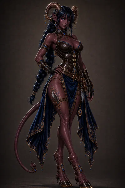 Clarity Zelaine "The Bronze Heart" | Tiefling Seductress and Thief