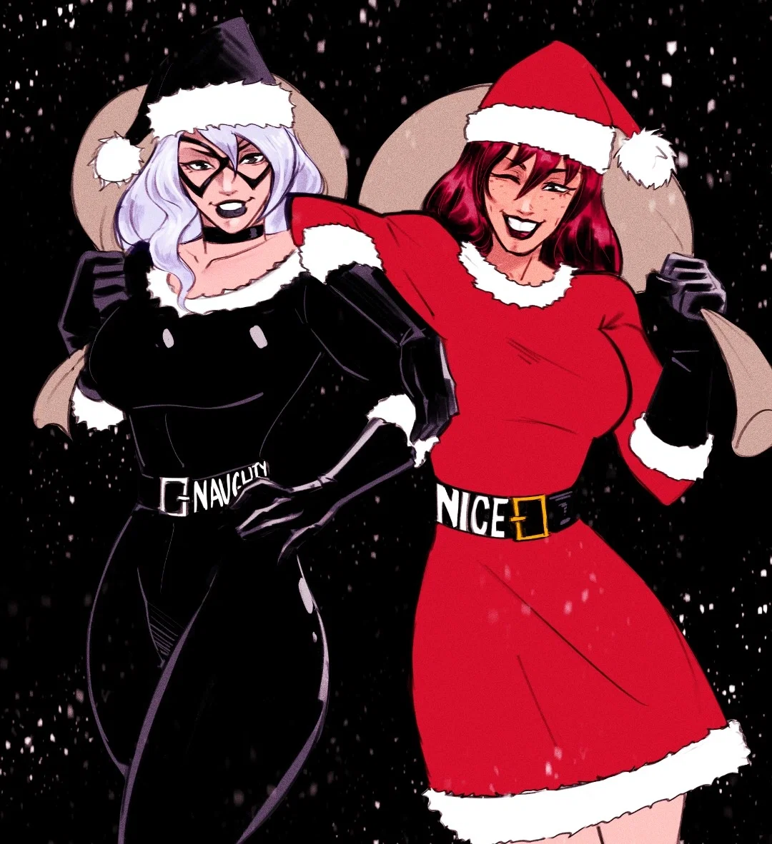 Mary Jane Watson & Felicia Hardy