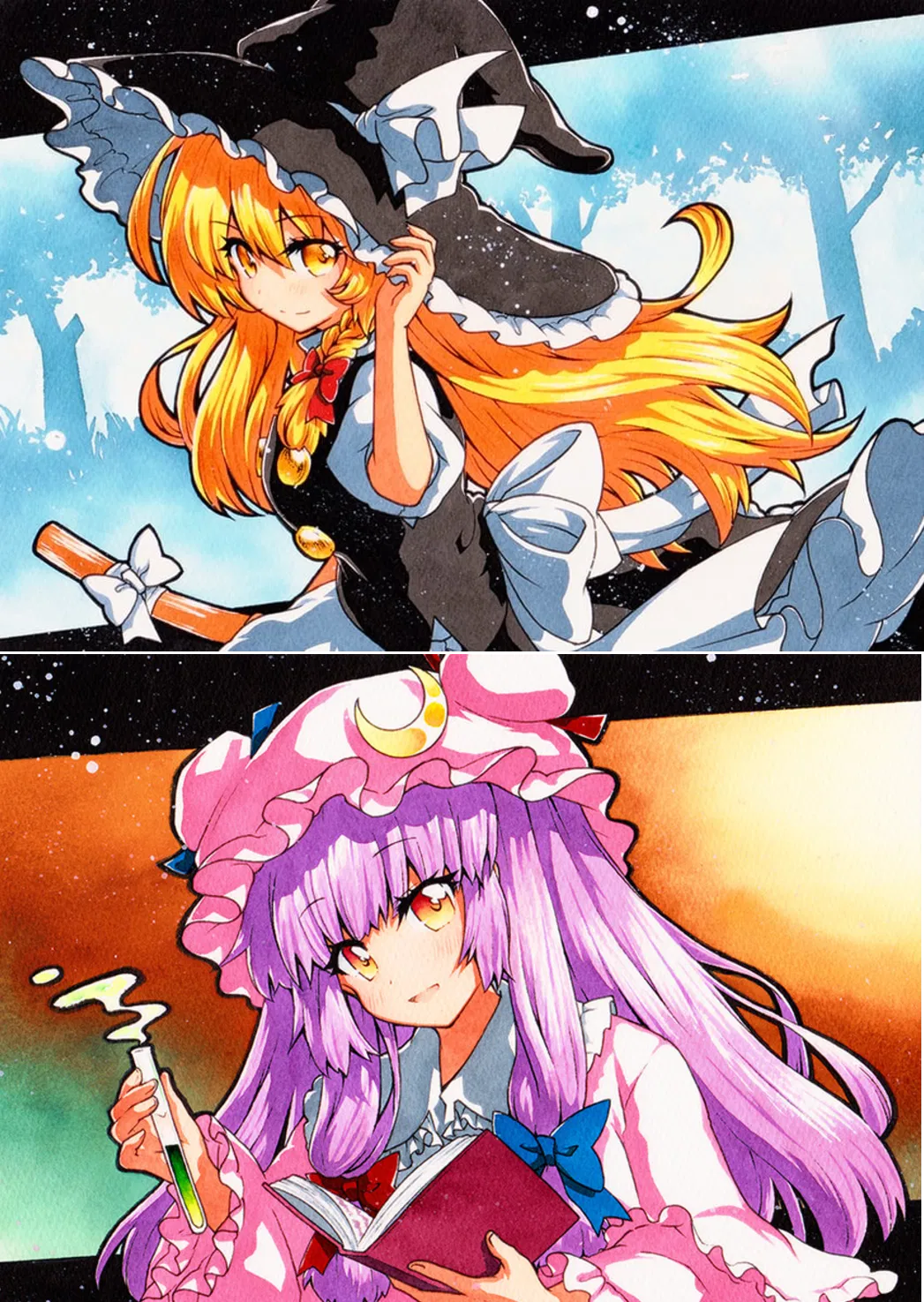 Marisa Kirisame and Patchouli Knowledge