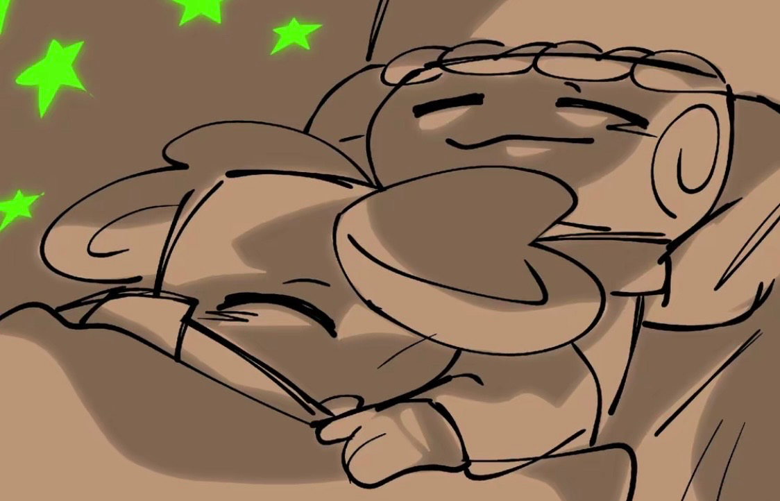 Sprout and Cosmo sleepover