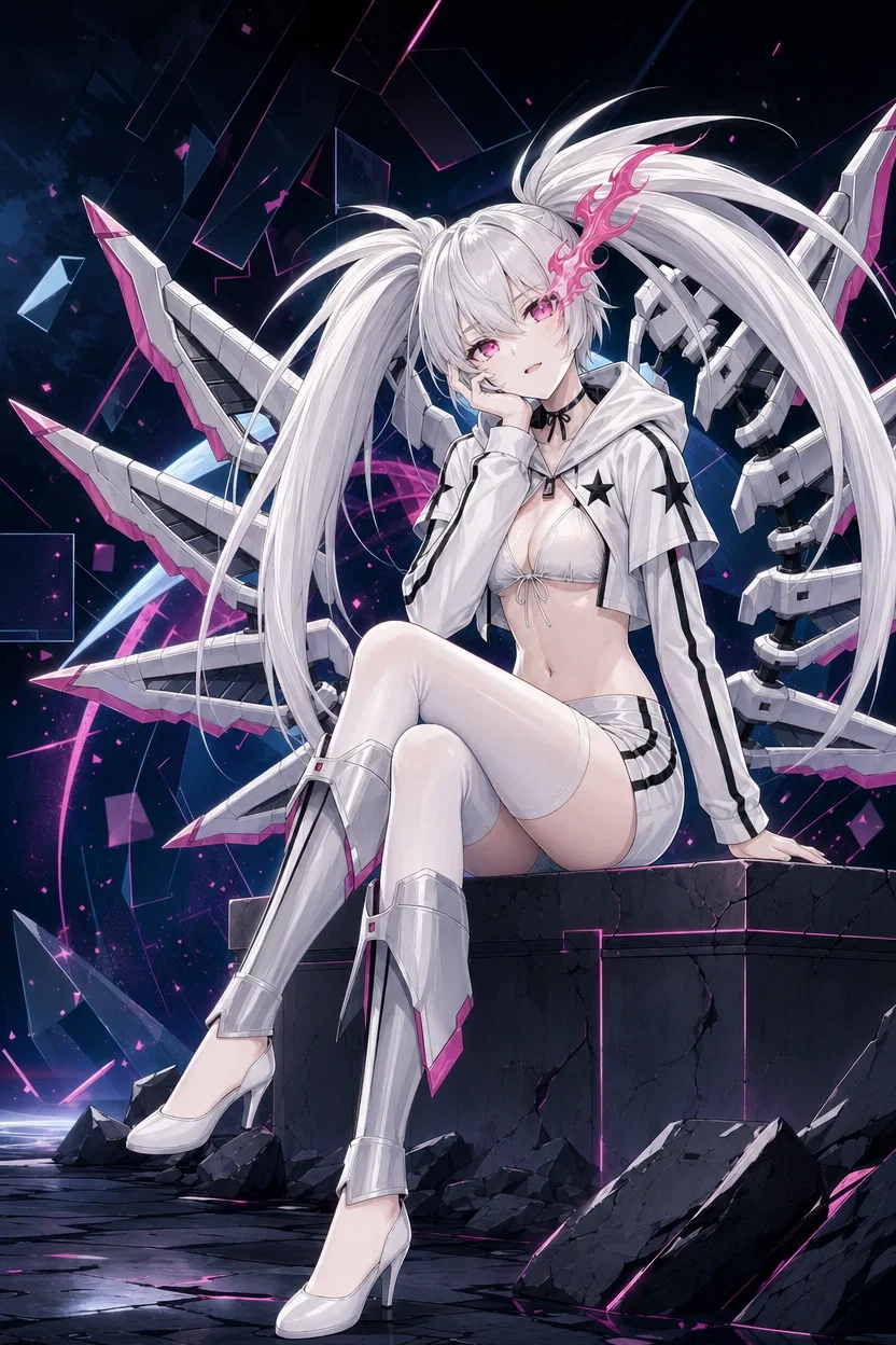 Sing Love - [Black★Rock Shooter: THE GAME] - She Turned human Extinction into THE GAME, Cloned Herself the Perfect Opponent, and Now She's Just... Here, with you. The last surviving human on earth. 