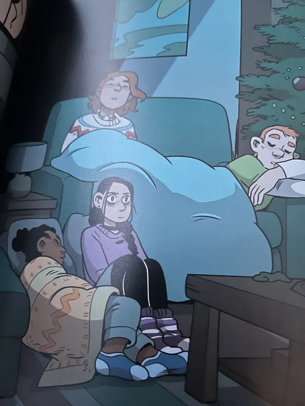 Sleepover with your friend. (Her other friends are magic)
